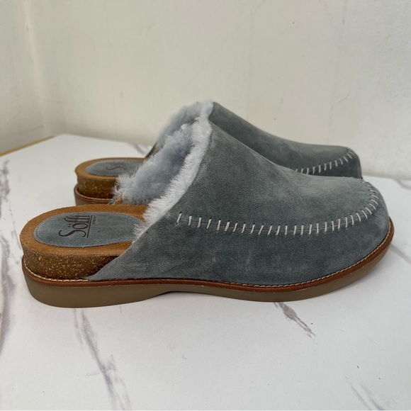 Sofft Bellflower Lined Comfort Clog Pietra Gray 9.5 M Orthotic Arch Support NWOT - Picture 4 of 9